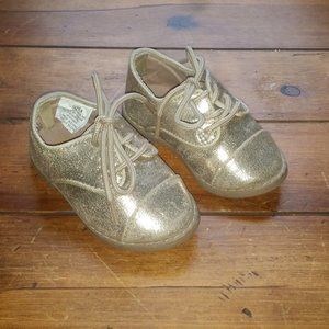 New Gymbore Infant Gold Oxford Shoes sz 4